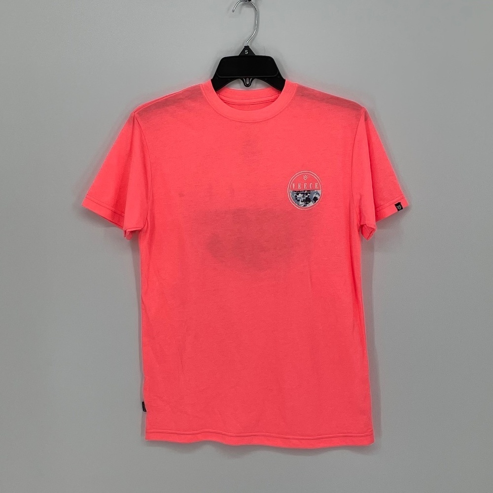 VEECE Hendrix Bright Salmon Heather Short Sleeve T-Shirt